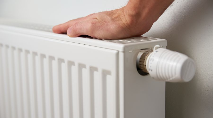 radiator in a home